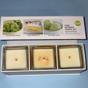 Food Network Candle Set - Trio Scented Glass Votives